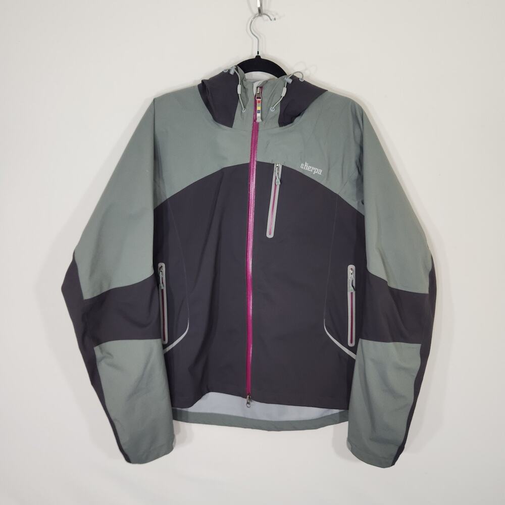 Sherpa Aventure Gear Full Zip Hooded Jacket Made In‎ Nepal Gray Men's Size XL
